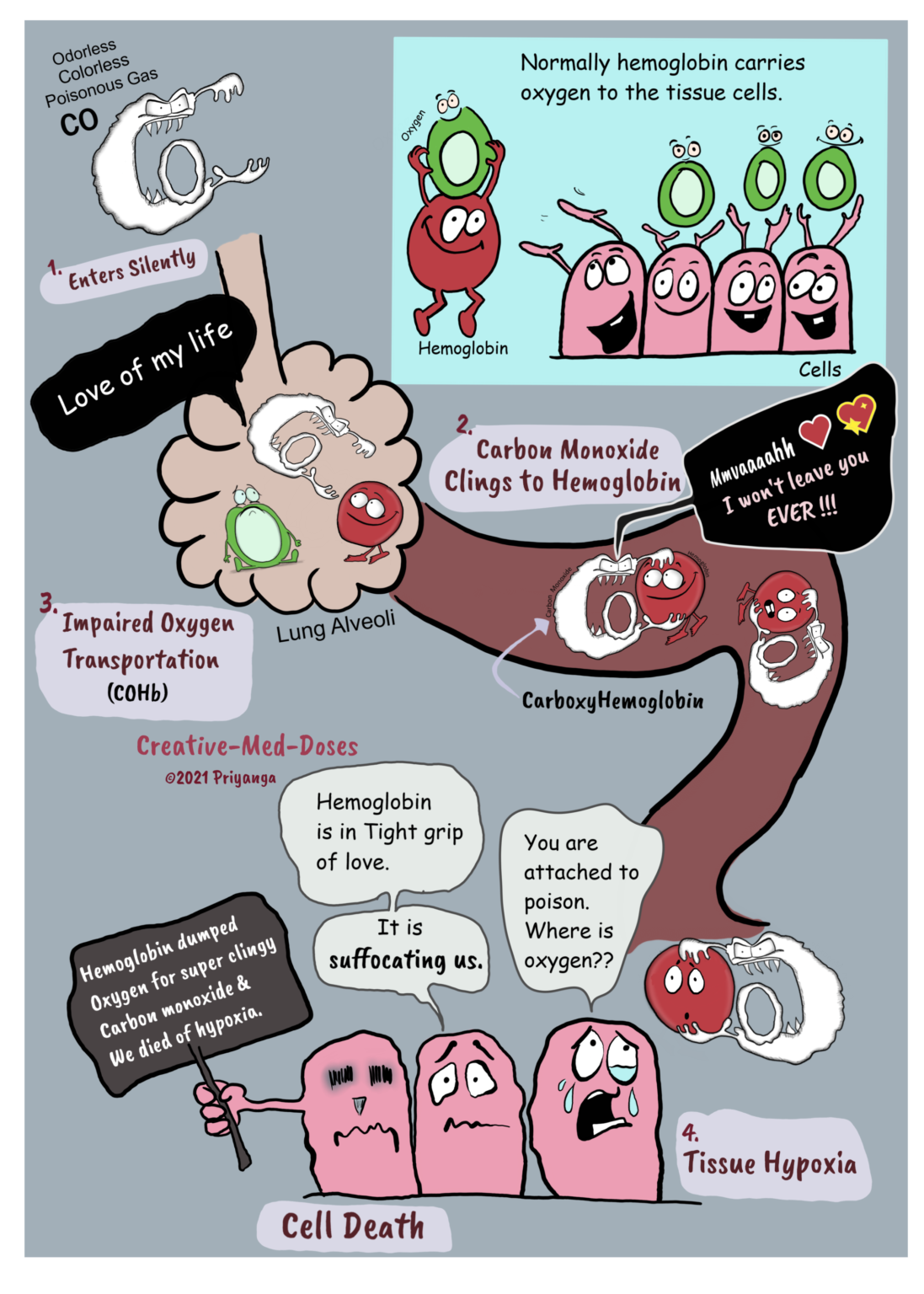 Carbon monoxide (CO) poisoning: the silent killer - Creative Med Doses